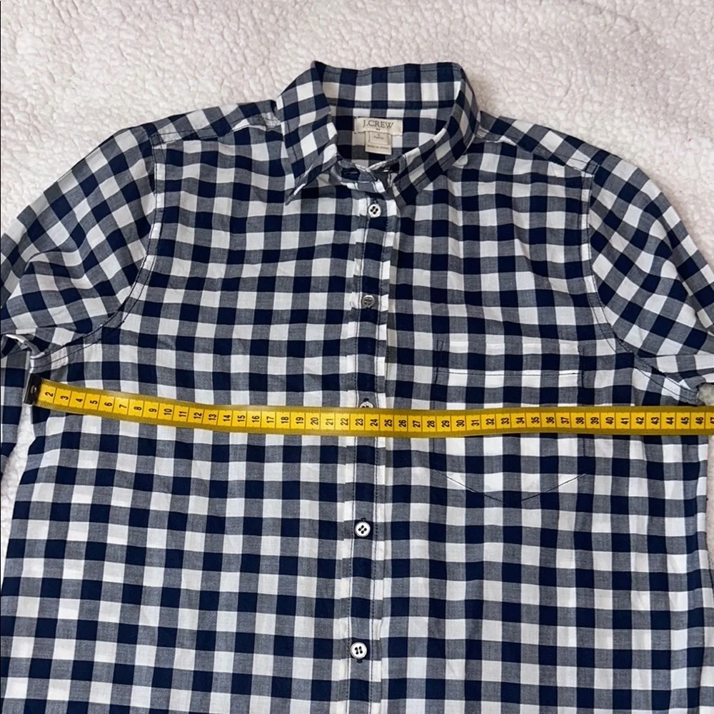 J. Crew Blue and White Long Sleeve Tee